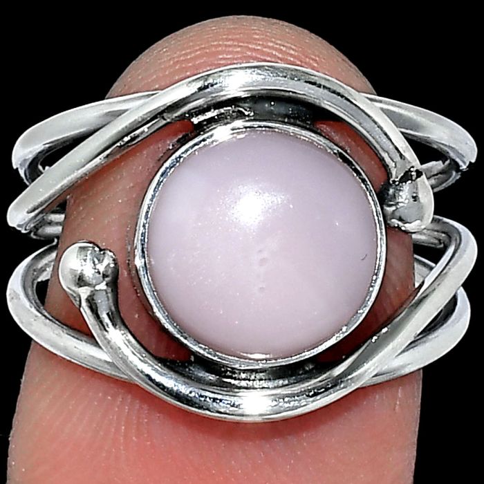 Pink Opal Ring size-7.5 SDR241480 R-1683, 10x10 mm