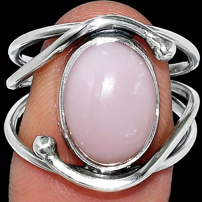 Pink Opal Ring size-8 SDR241483 R-1683, 10x14 mm