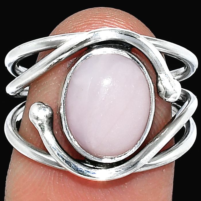 Pink Opal Ring size-7.5 SDR241487 R-1683, 9x11 mm