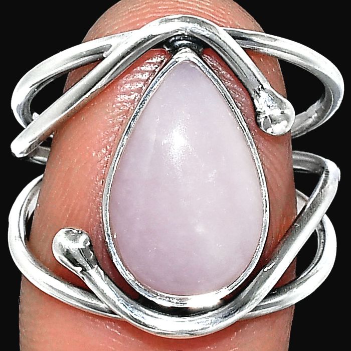 Pink Opal Ring size-8.5 SDR241488 R-1683, 10x15 mm