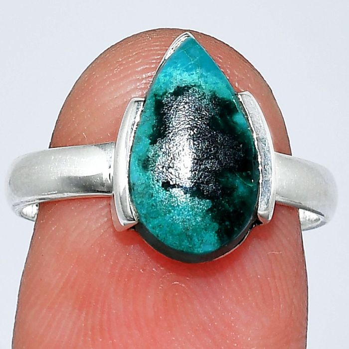 Peruvian Opalina Ring size-7.5 SDR241647 R-1173, 7x13 mm