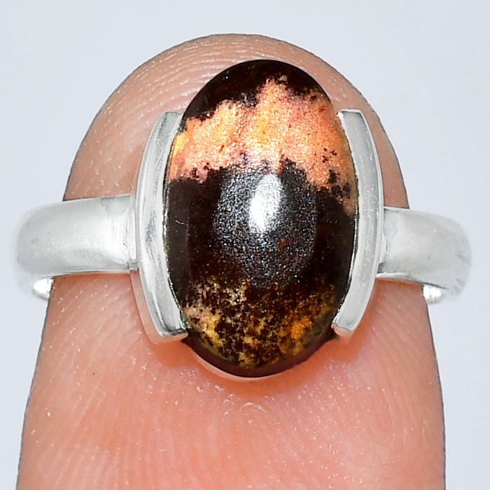 Outback Jasper Ring size-6 SDR241669 R-1173, 8x12 mm