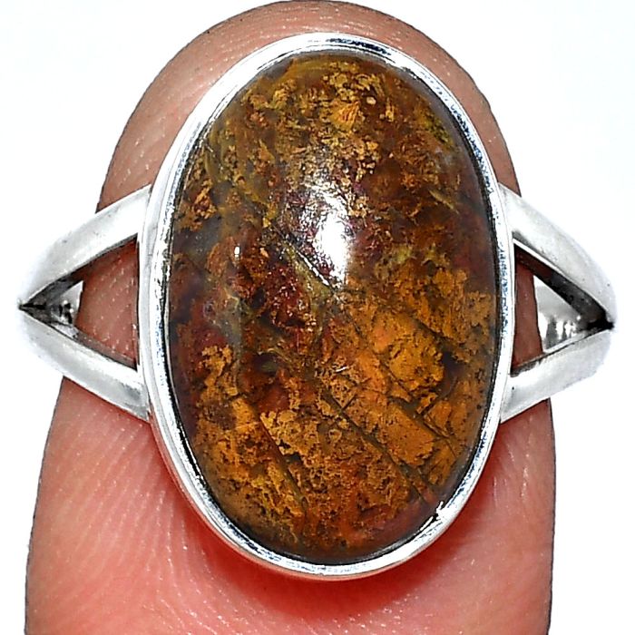 Rare Cady Mountain Agate Ring size-8 SDR241704 R-1002, 11x17 mm