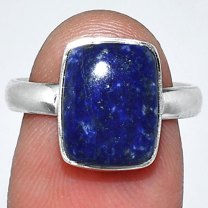 Lapis Lazuli Ring size-7 SDR241711 R-1001, 9x12 mm