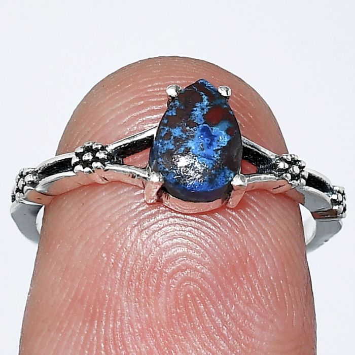 Shattuckite Ring size-6 SDR241812 R-1720, 7x5 mm