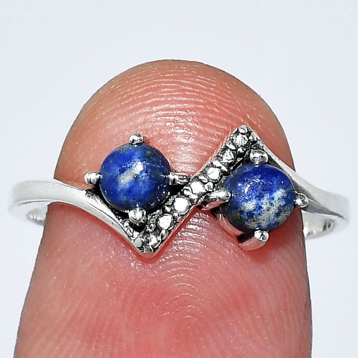 Lapis Lazuli Ring size-8 SDR241891 R-1184, 4x4 mm