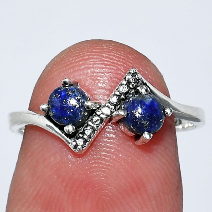 Lapis Lazuli Ring size-7 SDR241892 R-1184, 4x4 mm