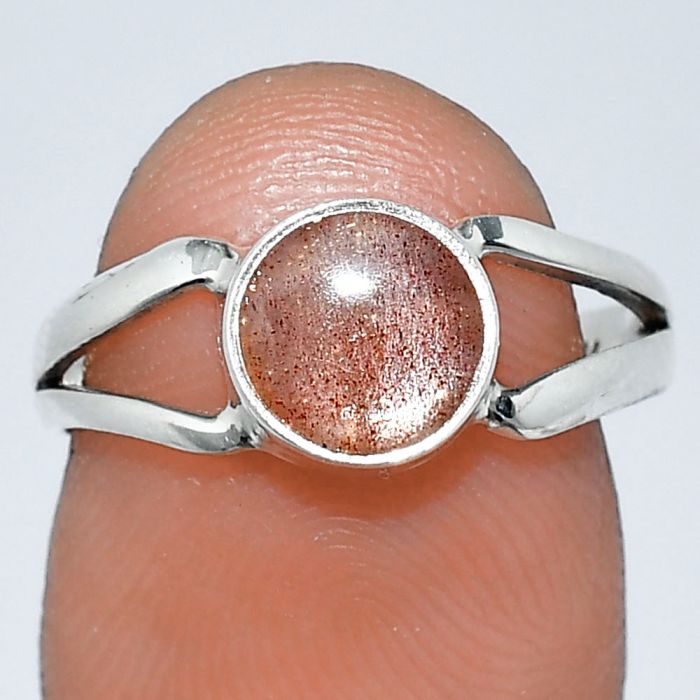 Sunstone Ring size-7 SDR242075 R-1505, 7x7 mm