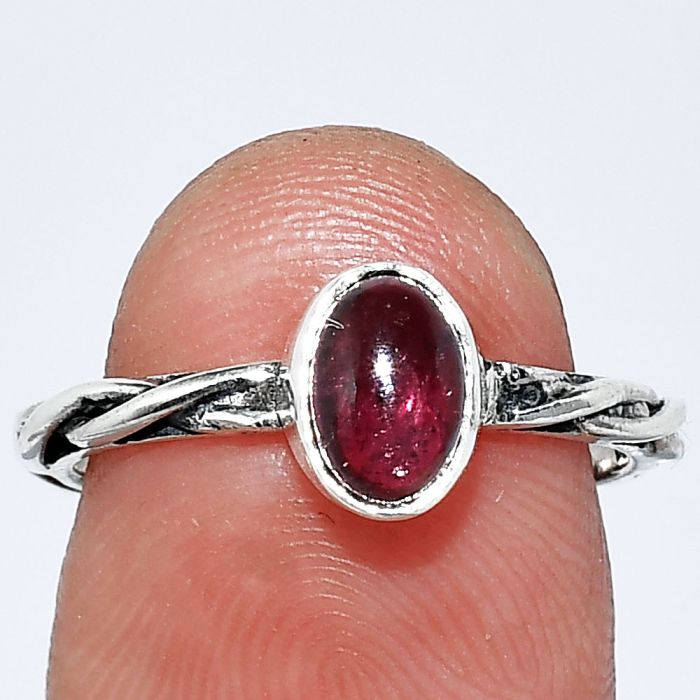 Natural Multi Tourmaline Ring size-6 SDR242156 R-1213, 5x7 mm