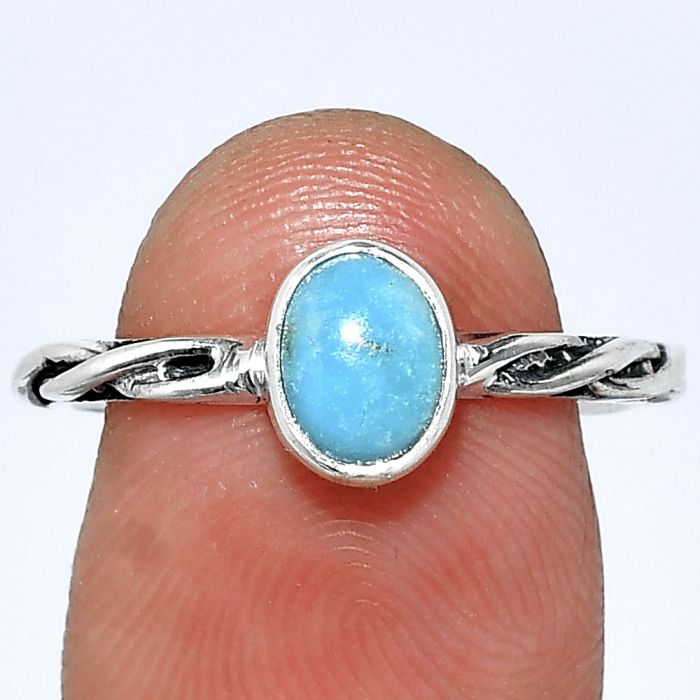 Natural Rare Turquoise Nevada Aztec Mt Ring size-8 SDR242173 R-1213, 5x7 mm