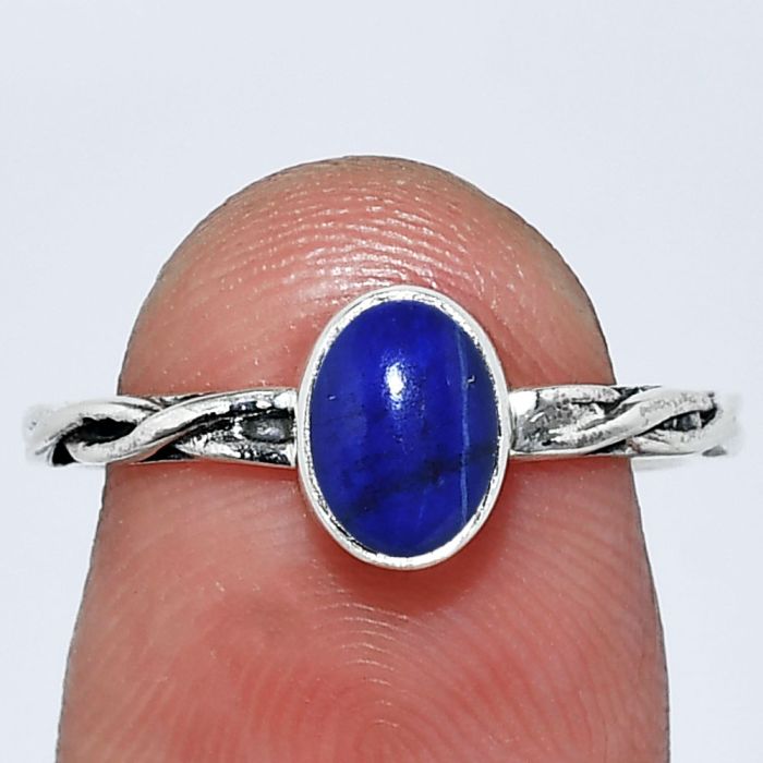 Lapis Lazuli Ring size-7 SDR242174 R-1213, 5x7 mm