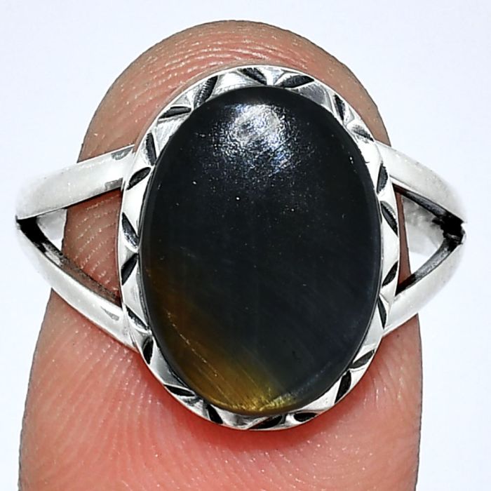 Polygram Jasper Ring size-8 SDR242435 R-1074, 10x14 mm