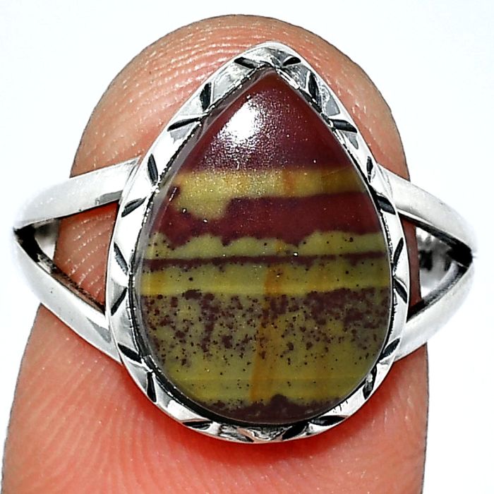 Australian Imperial Jasper Ring size-7.5 SDR242441 R-1074, 11x15 mm