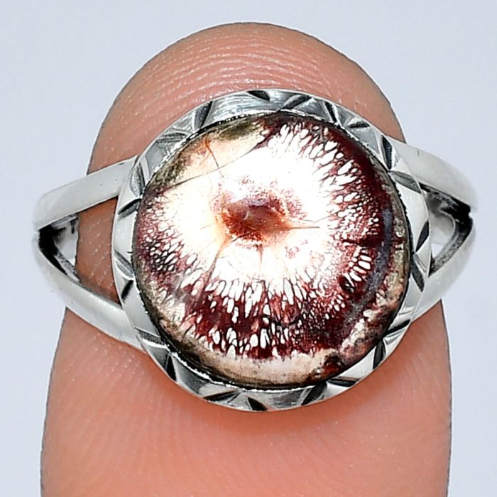 Mexican Bird Eye Ring size-7 SDR242457 R-1074, 12x12 mm