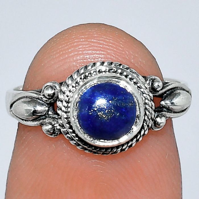 Lapis Lazuli Ring size-6 SDR242489 R-1345, 6x6 mm