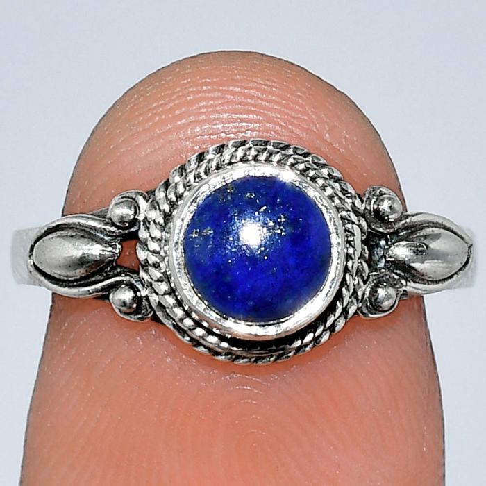 Lapis Lazuli Ring size-7 SDR242496 R-1345, 6x6 mm