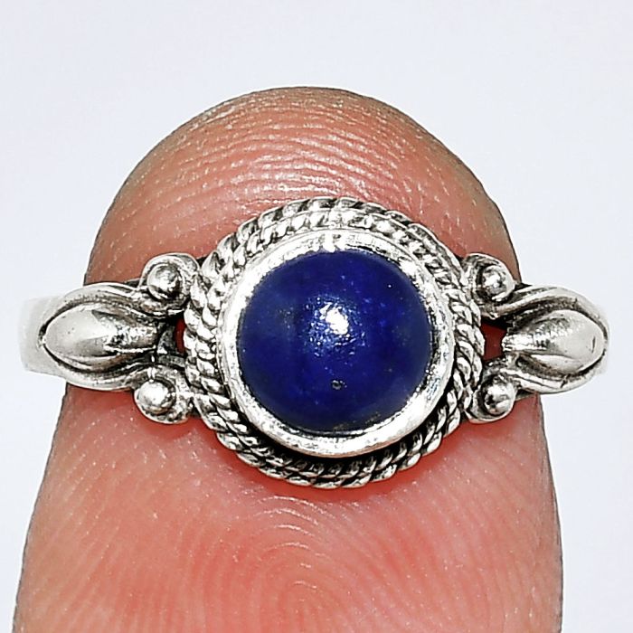 Lapis Lazuli Ring size-7 SDR242534 R-1345, 6x6 mm