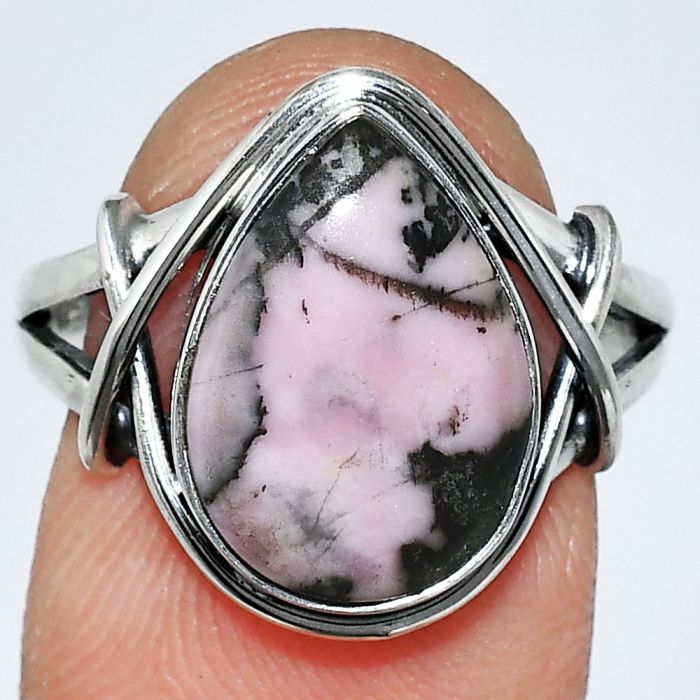 Rhodonite Ring size-8 SDR242571 R-1054, 10x14 mm