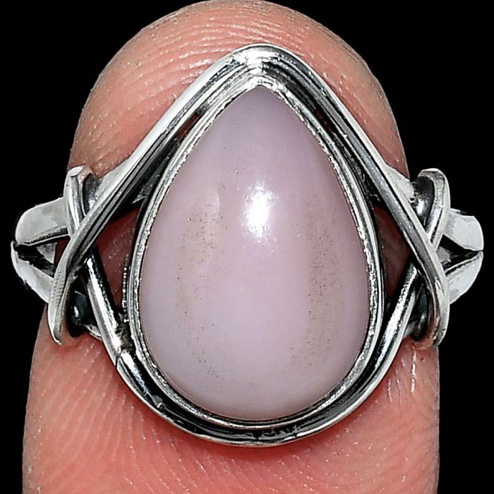 Pink Opal Ring size-8 SDR242635 R-1054, 10x14 mm