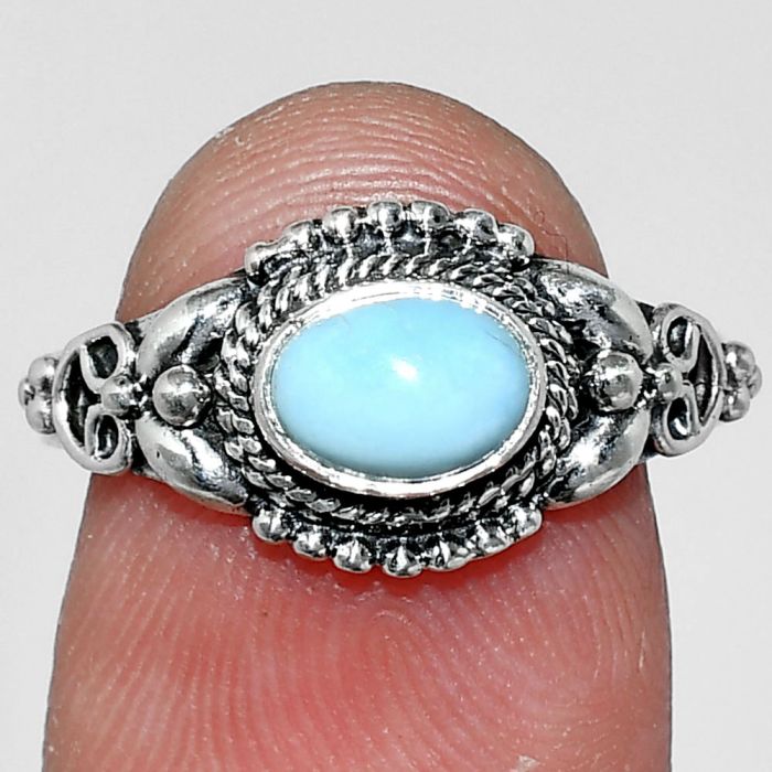 Sleeping Beauty Turquoise Ring size-8 SDR242729 R-1286, 7x5 mm