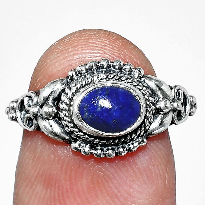 Lapis Lazuli Ring size-6.5 SDR242738 R-1286, 7x5 mm