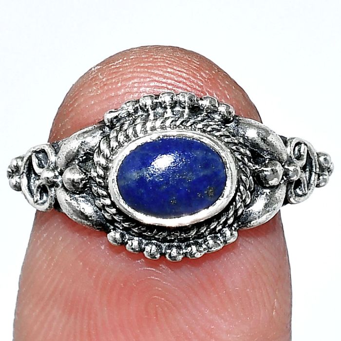 Lapis Lazuli Ring size-6.5 SDR242743 R-1286, 7x5 mm