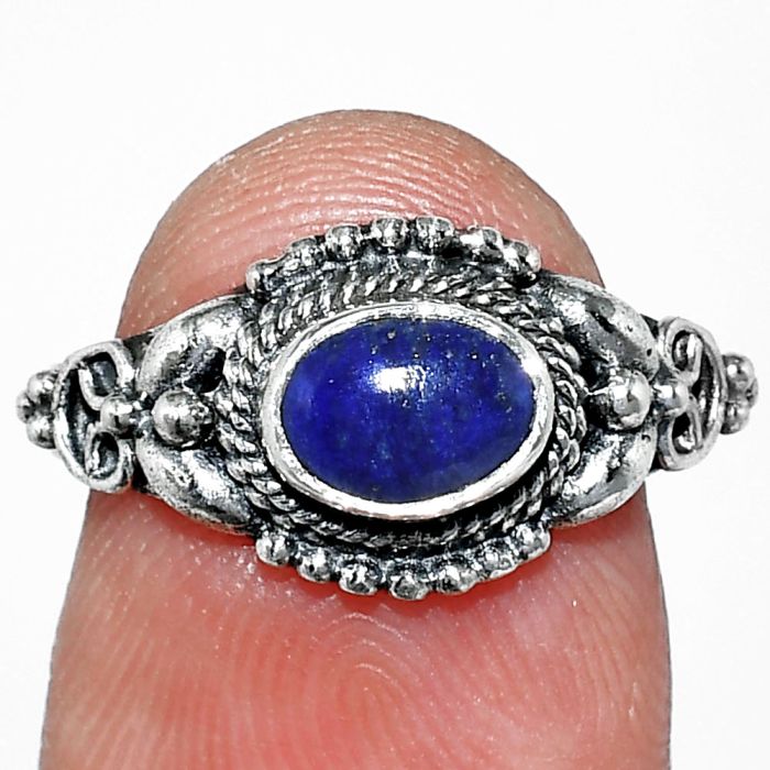 Lapis Lazuli Ring size-7 SDR242744 R-1286, 7x5 mm