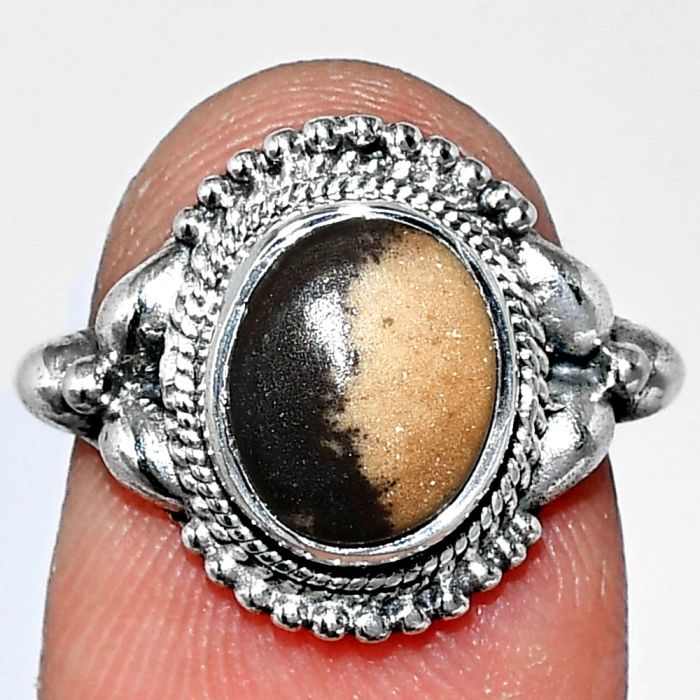 Outback Jasper Ring size-6 SDR242882 R-1286, 8x10 mm