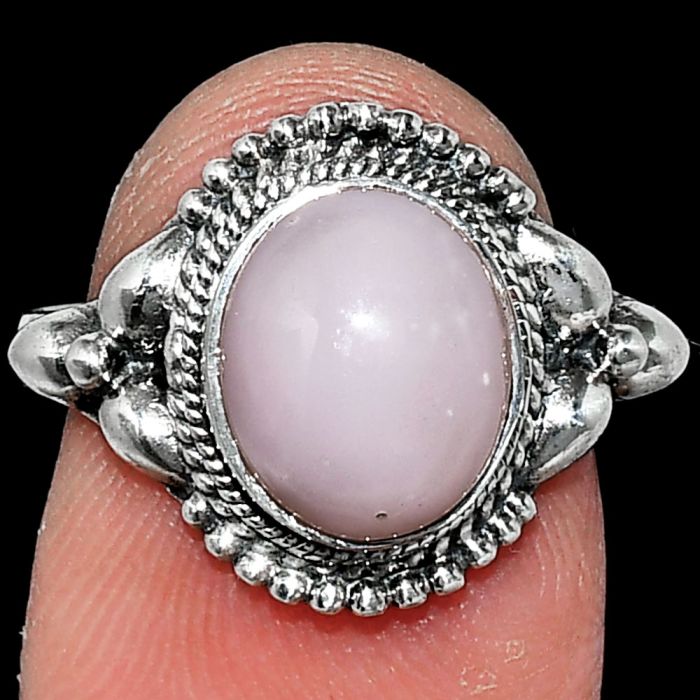 Pink Opal Ring size-8 SDR242888 R-1286, 8x10 mm