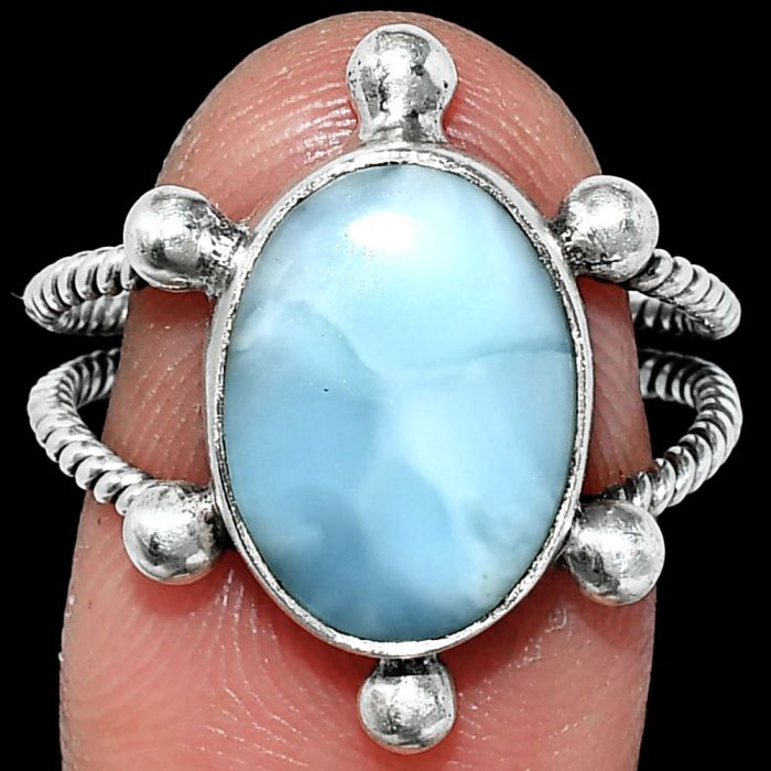 Larimar (Dominican Republic) Ring size-9 SDR242969 R-1268, 10x14 mm