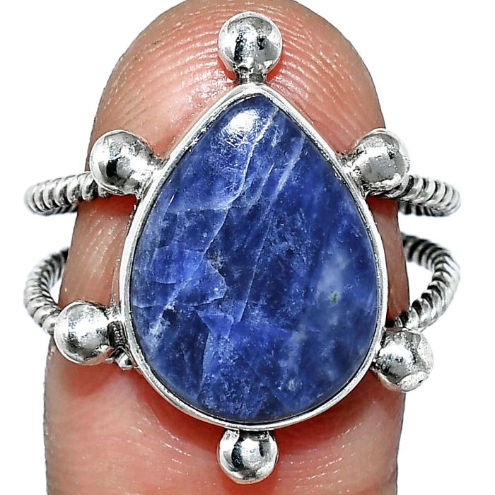 Sodalite Ring size-9 SDR243005 R-1268, 12x16 mm