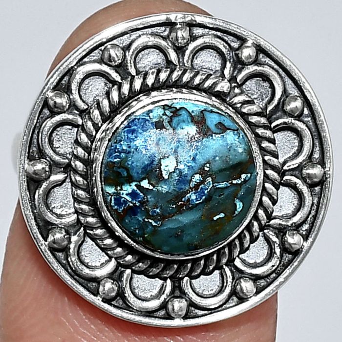 Shattuckite Ring size-6 SDR243104 R-1256, 9x9 mm