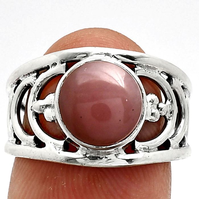 Guava Quartz Ring size-7 SDR243173 R-1379, 9x9 mm