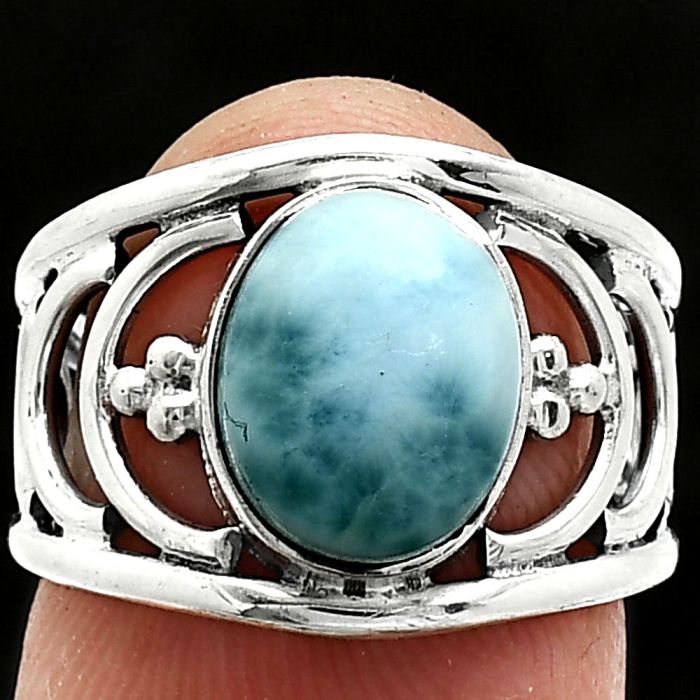 Larimar (Dominican Republic) Ring size-6 SDR243197 R-1379, 8x10 mm