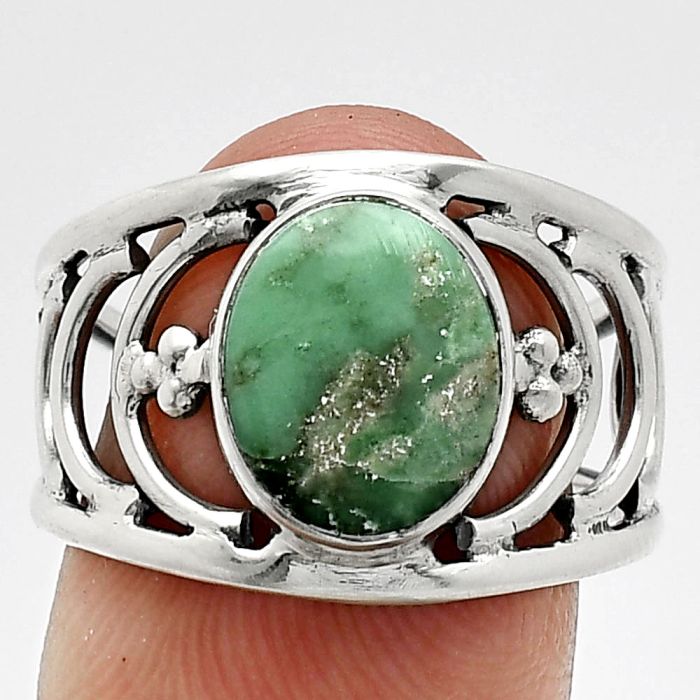 Utah Variscite Ring size-8 SDR243202 R-1379, 9x11 mm