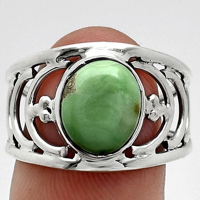 Variscite Ring size-8 SDR243205 R-1379, 9x10 mm