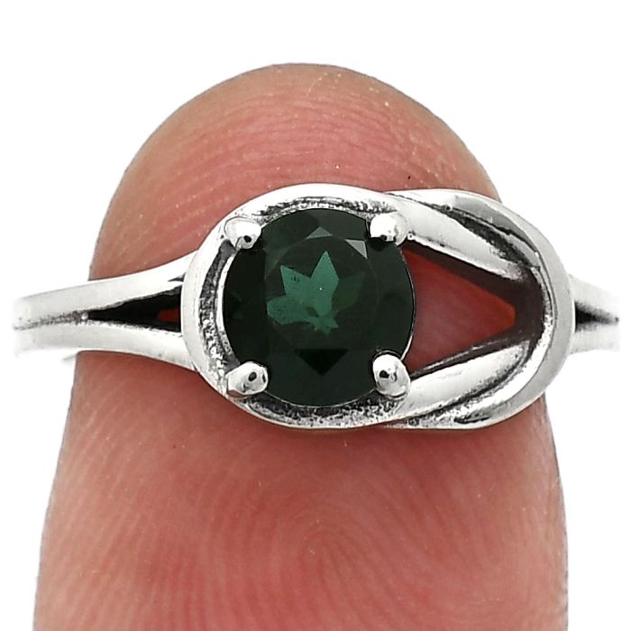 Green Tourmaline Ring size-6 SDR243386 R-1215, 6x6 mm