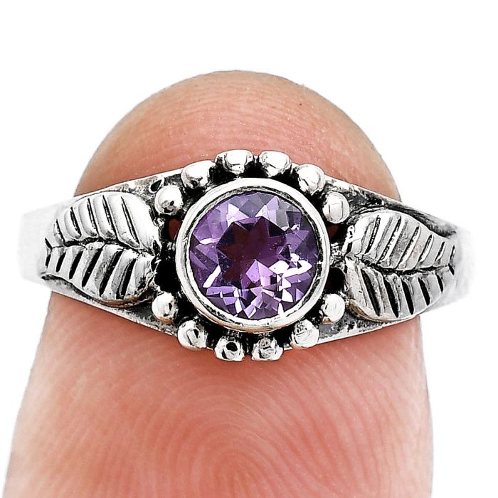 African Amethyst Ring size-8 SDR243562 R-1404, 5x5 mm