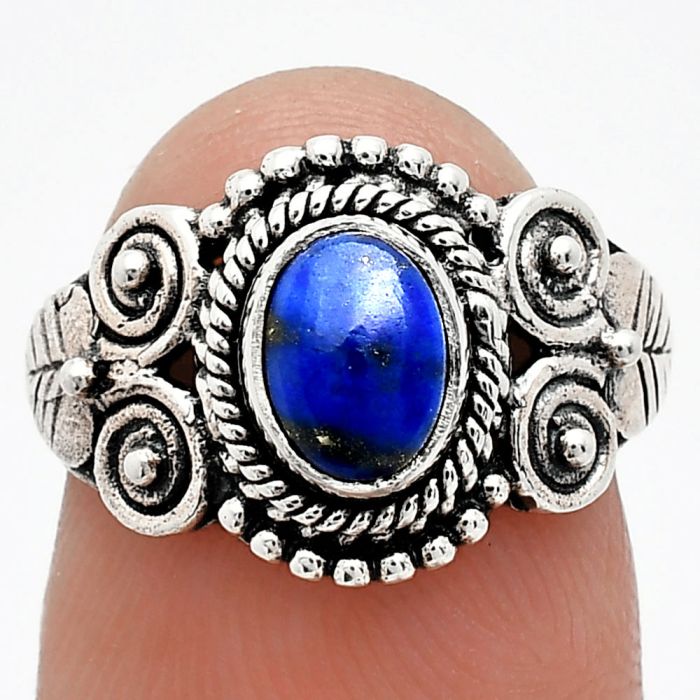 Lapis Lazuli Ring size-6 SDR243578 R-1280, 7x5 mm