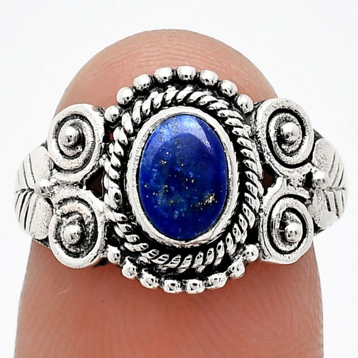 Lapis Lazuli Ring size-7 SDR243589 R-1280, 7x5 mm