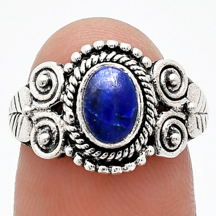 Lapis Lazuli Ring size-7 SDR243592 R-1280, 7x5 mm