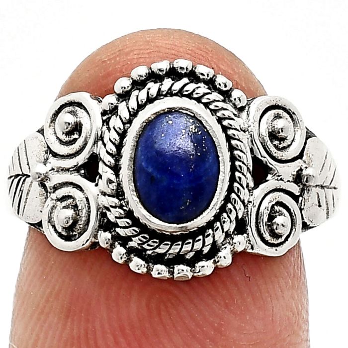 Lapis Lazuli Ring size-8 SDR243640 R-1280, 7x5 mm