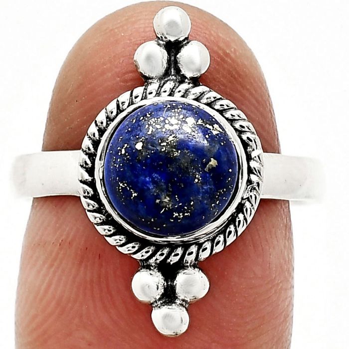 Lapis Lazuli Ring size-8 SDR243697 R-1127, 8x8 mm