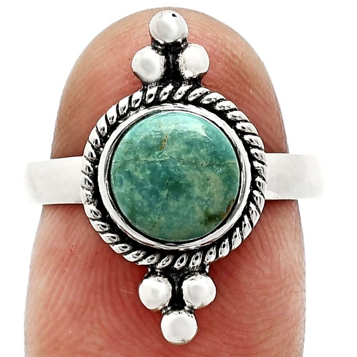 Utah Variscite Ring size-7 SDR243732 R-1127, 8x8 mm