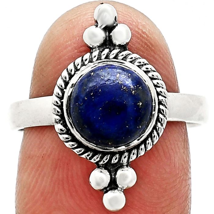 Lapis Lazuli Ring size-8 SDR243746 R-1127, 8x8 mm