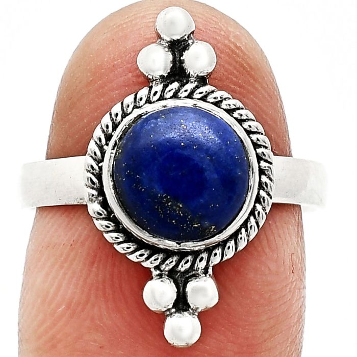 Lapis Lazuli Ring size-7.5 SDR243755 R-1127, 8x8 mm