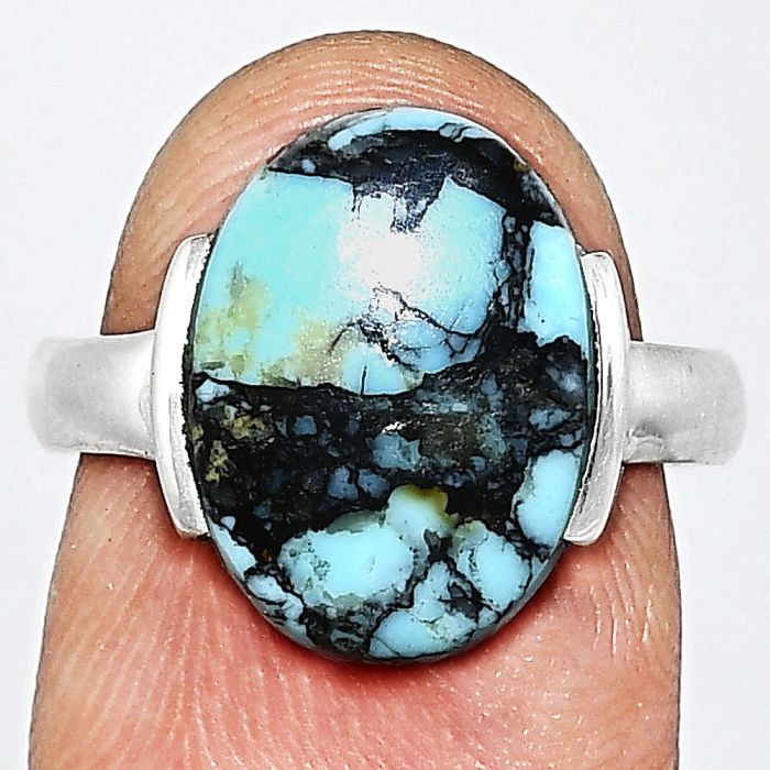 Lucky Charm Tibetan Turquoise Ring size-7 SDR243853 R-1173, 11x15 mm