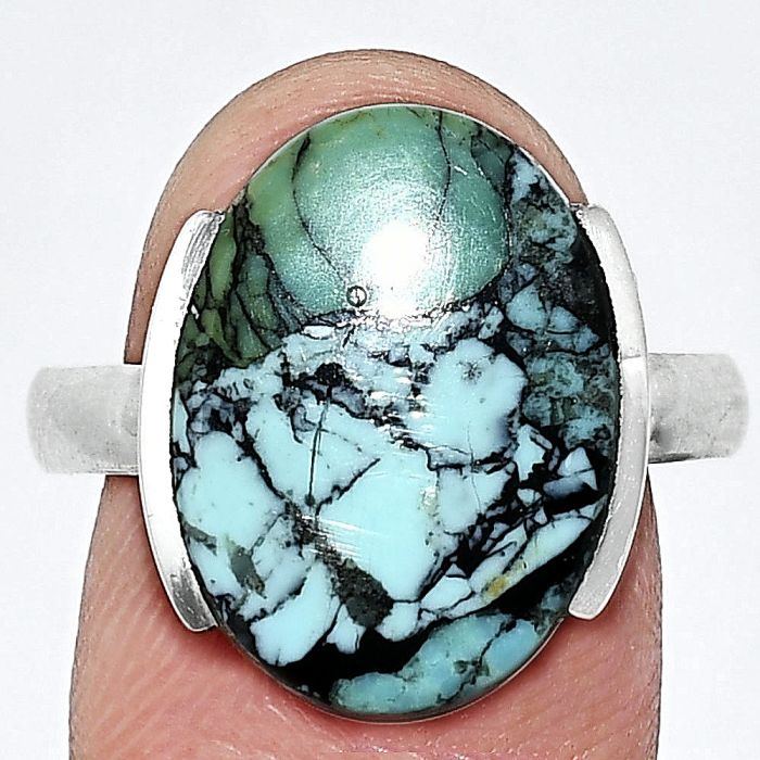 Lucky Charm Tibetan Turquoise Ring size-10 SDR243854 R-1173, 13x18 mm