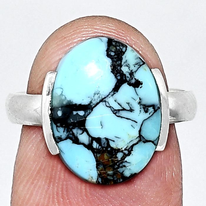 Lucky Charm Tibetan Turquoise Ring size-7 SDR243871 R-1173, 11x15 mm