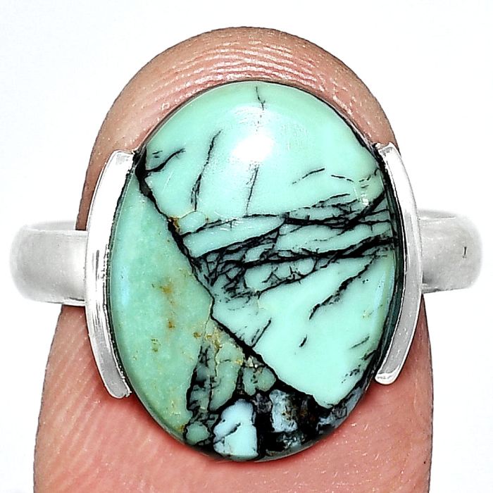 Lucky Charm Tibetan Turquoise Ring size-9 SDR243889 R-1173, 12x17 mm